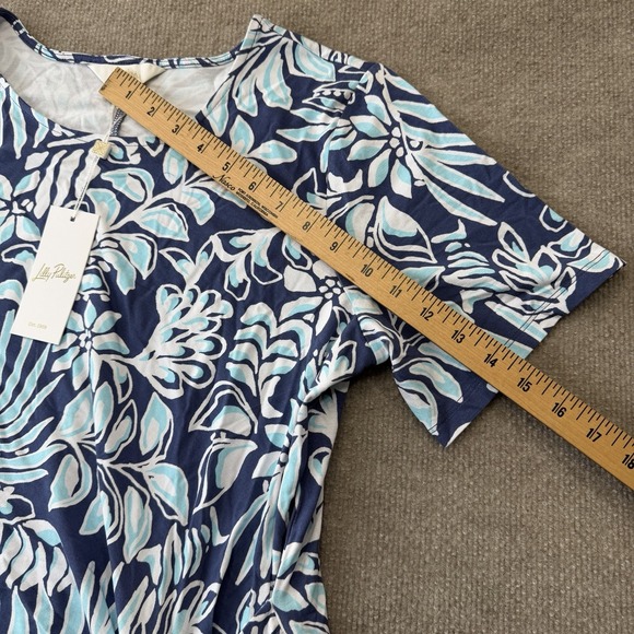 NWT Lilly Pulitzer Chace Maxi Dress Woman's Size XL Sapphire Pool Summer - Picture 4 of 11